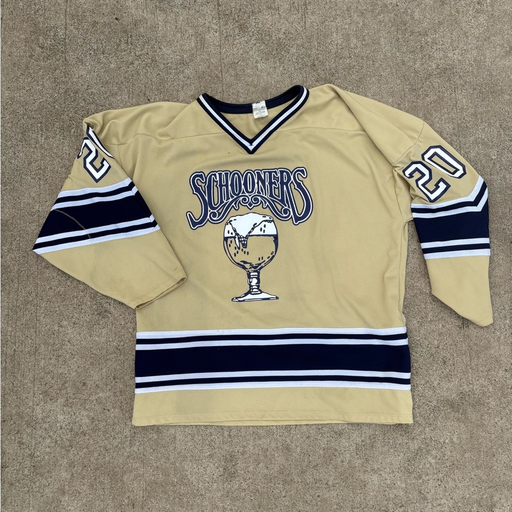 Athletic Works Tan and Navy Men's Jersey